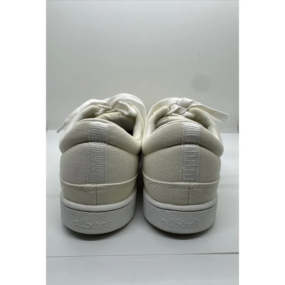 Allbirds Women's Lace Up Canvas Pacers Sneakers Shoes Casual Off White Size 8 - Picture 5 of 13